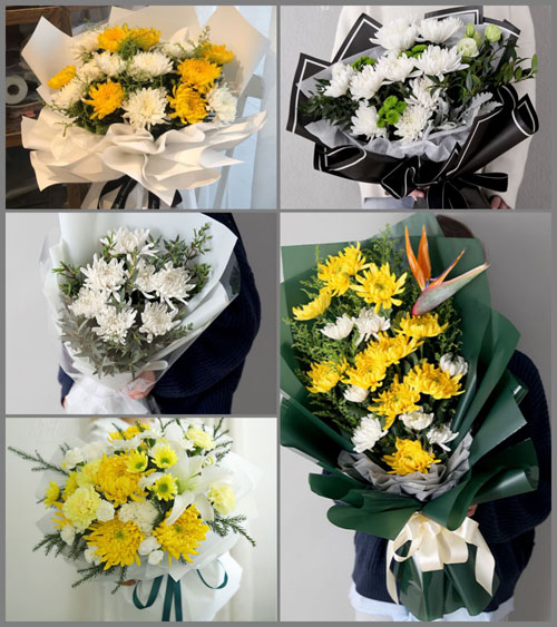 新疆塔城地区和布克赛尔县莫特格乡白事花束代送